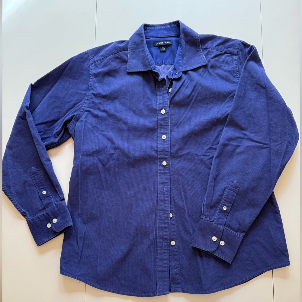 Land’s End Purple Corduroy Shirt